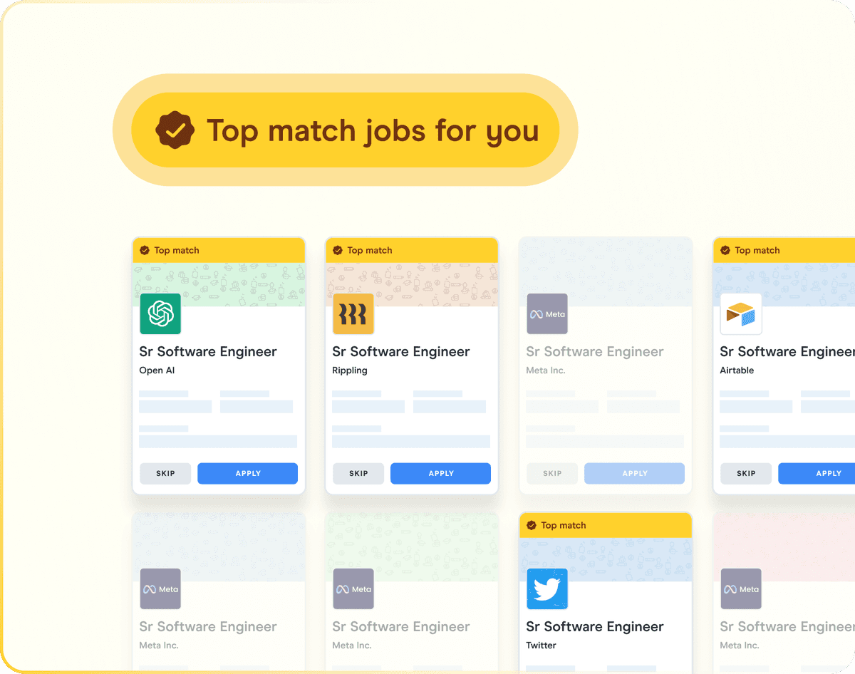Personalised job matches on NextLevel App